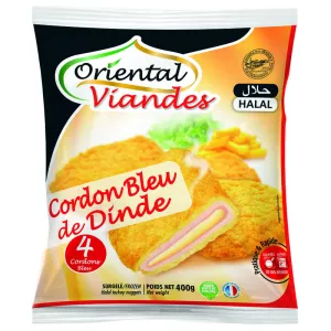 Cordon bleu de dinde Halal 400g - ORIENTAL VIANDES