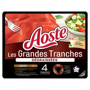 Jambon Dégraissé Les Grandes Tranches x4 tr - AOSTE