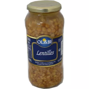 Lentilles le bocal; 58 cl  - OLABE