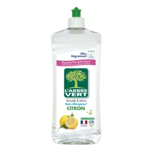 Liquide vaisselle mains Citron 750ml - L’ARBRE VERT