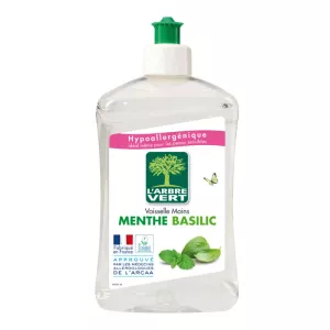 Basilikum-Minze-Geschirrspül- und Handflüssigkeit 500 ml - L'ARBRE VERT