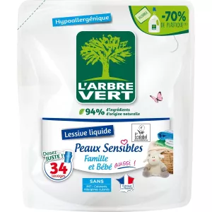 Recambio Detergente Líquido Hipoalergénico Pieles Sensibles 1,5l -l'arbre Vert