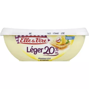 Lichte ongezouten boter 20% M.F 250g - ELLE & VIRE