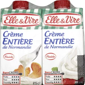 来自诺曼底的液体全脂奶油 35% 2x25cl - ELLE & VIRE
