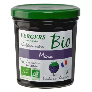 confiture extra mûre 370g - VERGERS DES ALPILLES