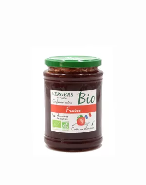 Confiture bio fraise 750g - VERGERS DES ALPILLES