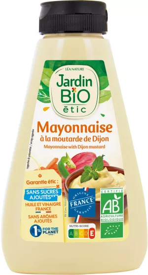 Mostard Mayoneise of Digio Organic 315G -Jardin Organic Etic