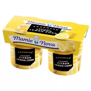 Yaourt Gourmand Citroenwrongel 2x150 - Mamie Nova