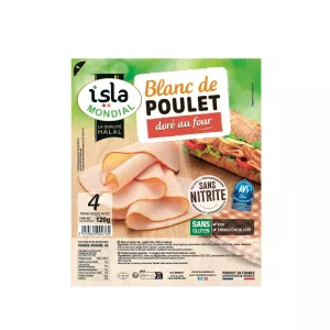 120g Blc Poulet Dore Halal Avs