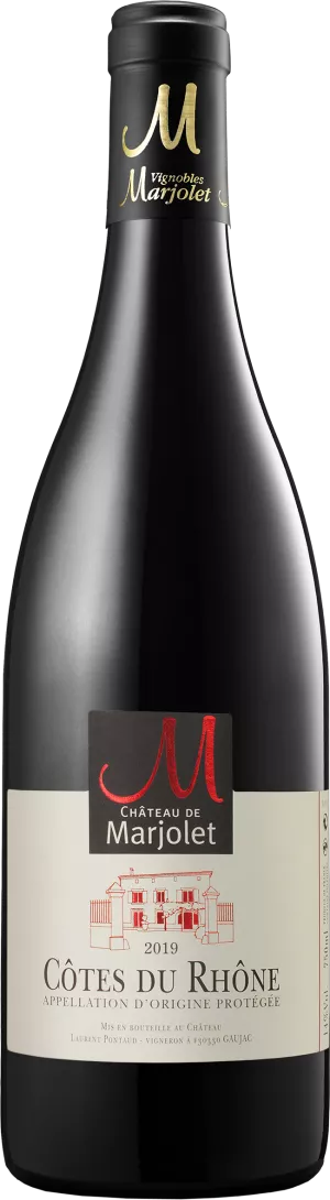 Vinho Tinto Côtes du Rhône 2019 14% 75cl - CHÂTEAU DE MARJOLET