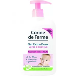 Gel douche extra-doux corps & cheveux 500ml - CORINE DE FARME