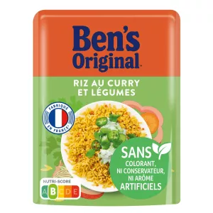 Express Microwave Rice with Curry and Vegetables 220g - Ben's Original
