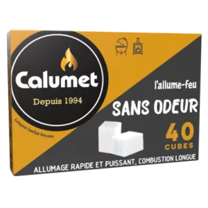 Allume-feux Cubes Sans Odeur 40 cubes - CALUMET