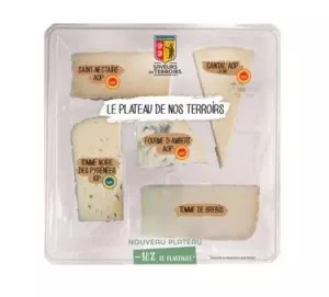 Plateau d'assortiment de fromages 300g- SAVEURS DE TERROIRS