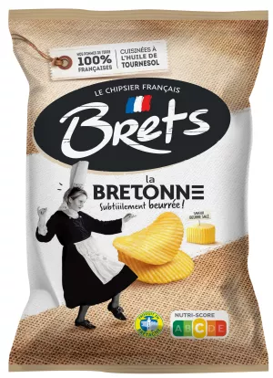 لابريتون شيبس بنكهة الزبدة المملحة، 125 جرام - BRET'S