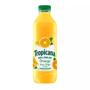 純粋なパルプジュース1Lで押されたオレンジジュース - TROPICANA