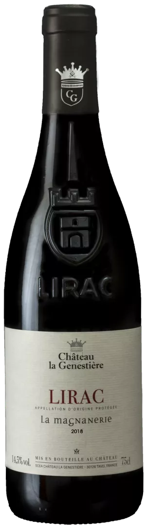 Vino Rosso Lirac La Magnanerie 2018 14% 75cl - CHÂTEAU LA GENESTIERE