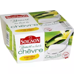 バニラゴートチーズヨーグルト 4x125g - Soignon