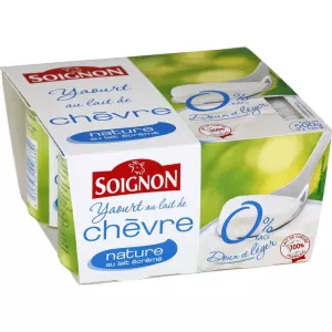 Sữa Chua Phô Mai Dê Tự Nhiên 0% 4x125g - Soignon