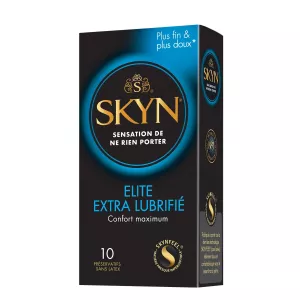 Préservatifs Sans Latex Plus Fin & Plus Doux Confort Maximum Elite Extra Lubrifié x10 - MANIX