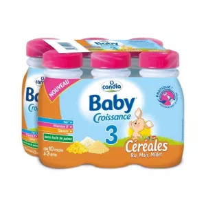 Lait liquide croissance aux céréales 6x25cl - CANDIA