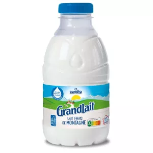 Lait frais demi-écrémé de Montagne Grandlait 50cl - CANDIA