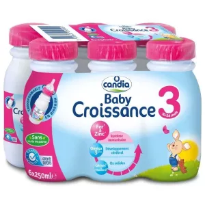 Lait bébé 3ème âge croissance Bio 6x25cL - CANDIA