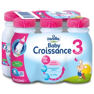Lait bébé croissance 3ème âge 6x250 ml - CANDIA