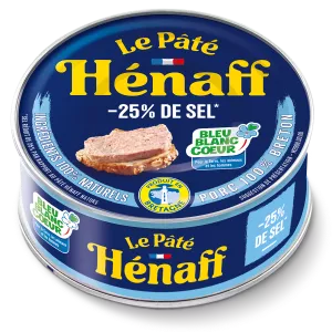 纯减盐猪肉酱, 154g - HENAFF