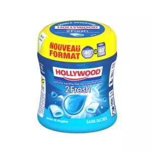 Dragées Menthe Fraîche Sans Sucres; 88g - HOLLYWOOD