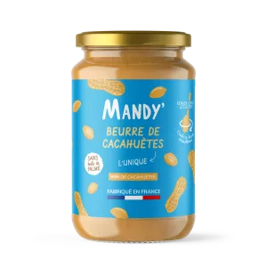 Biologische Pindakaas Zonder Stukjes 340g - MANDY'
