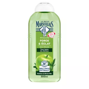 Shampoo Strength & Radiance Optimal Shine com Maçã Orgânica e Olivier 300ml - LE PETIT MARSEILLAIS