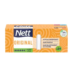 Tampons Without Applicator Hypoallergenic Super x24 - Original NETT
