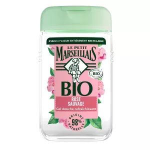 Gel Douche à la Rose Sauvage Rafraîchissant Bio 250ml - LE PETIT MARSEILLAIS