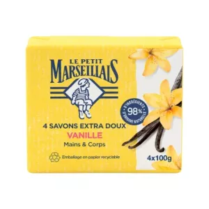 4x100g Lot Savon Vanille Lpm