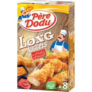 Long Nuggets Poulet Nature 200