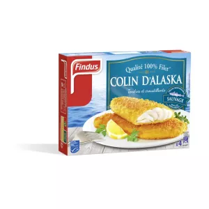 スケトウダラのフィレのパン粉漬け 400g - FINDUS