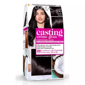 Coloration Cheveux 200 Noir Ébène casting créme gloss - L'OREAL