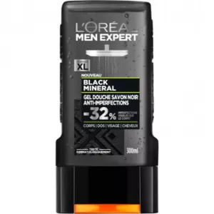 Gel douche savon noir anti-imperfections black mineral 300ml - L’ORÉAL