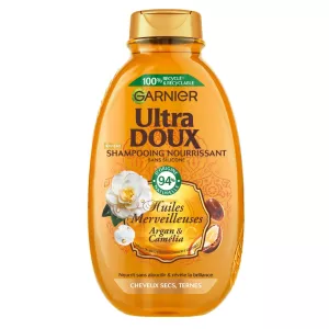Voedende balsemshampoo voor droog haar met prachtige argan- en camelia-oliën, 300 ml - GARNIER