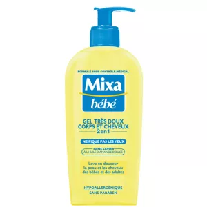 Gel bebé cuerpo y cabello muy suave 2en1 250ml - MIXA