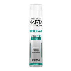 MEN desodorante pedra de alume 48h frescura natural 200ml - NARTA