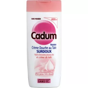 Crème douche au talc huile d'amandes douces bio 400ml - CADUM