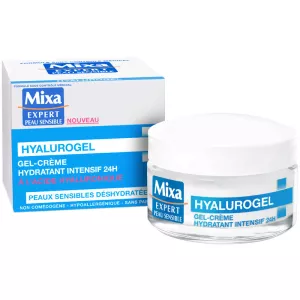 ヒアルロゲル 24 時間保湿ジェル クリーム トリートメント、脱水敏感肌用、50ml - MIXA