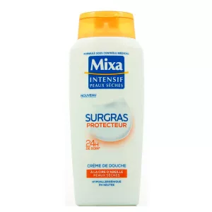 Crème de douche surgras protecteur intense à la cire d'abeille peaux sèches 250ml - MIXA
