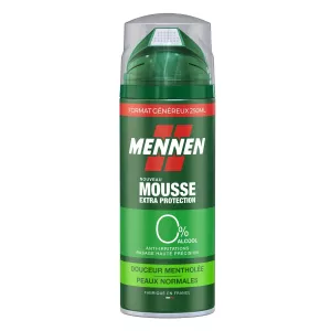 Mousse À Raser Douceur Mentholée Peaux Normales Anti-Irritations 250ml - MENNEN