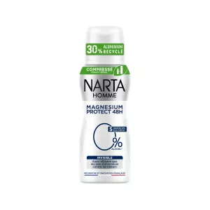 Déodorant Homme Invisible Magnesium Protect 48H 100ml - NARTA HOMME