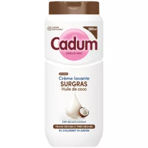 Crème Lavante Surgras à l'Huile de coco pour Peaux Sèches 500ml - CADUM