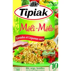 Méli-Mélo vegetable cereals, 330g - TIPIAK