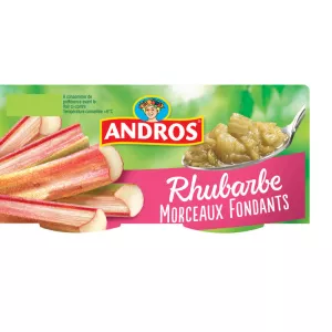Pedaços de compota de ruibarbo 4x100g - ANDROS